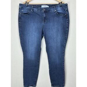 Torrid Denim Sz 22R We Swear By The Fit Skinny Jeans Womens 5 Pocket Med Wash